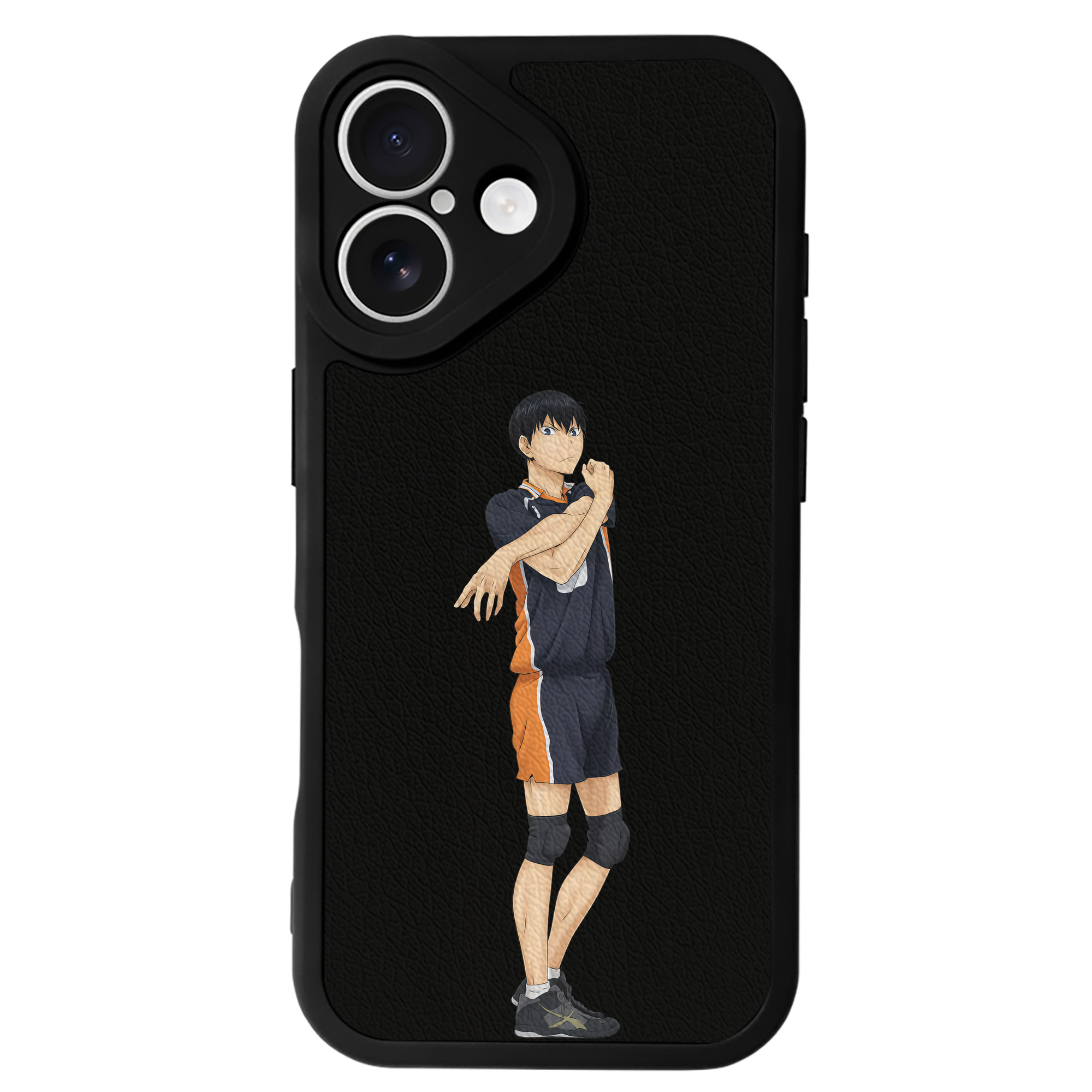 （画像用） ハイキュー!! Haikyu!! 【iPhone 16シリーズ対応】シリコンスマホケース（レザー調） 材質：シリコン